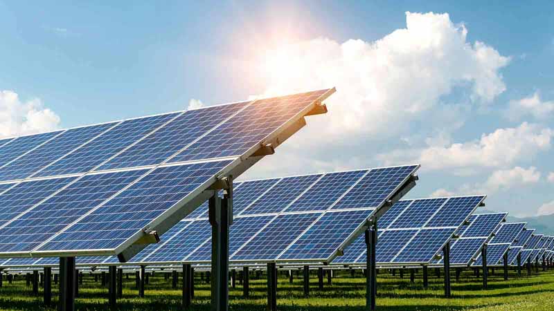 Solar panels.