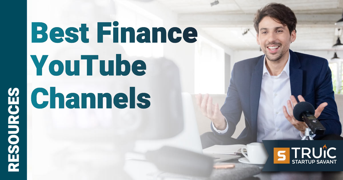 Man filming finance video for YouTube.