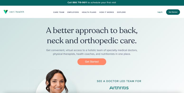 Vori Health website