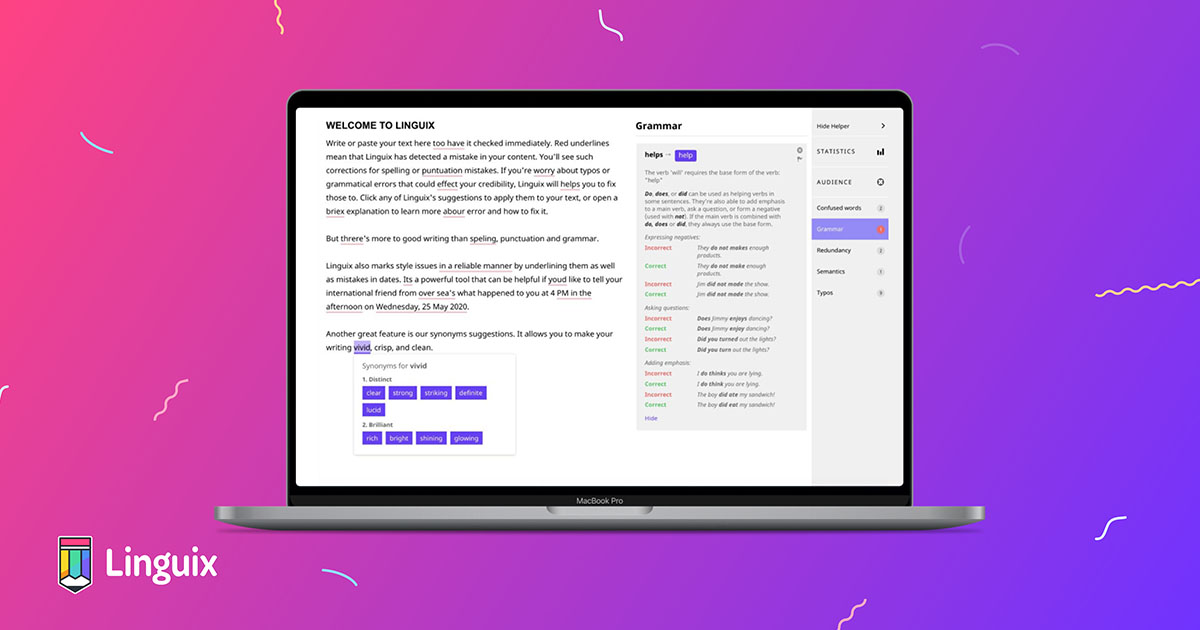 Linguix desktop app.