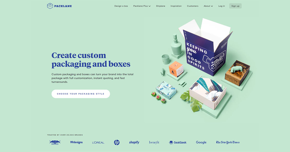 Packlane website.