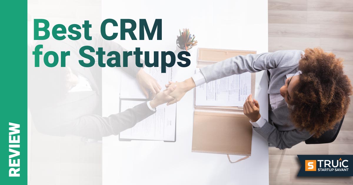 Person pressing CRM button on screen.