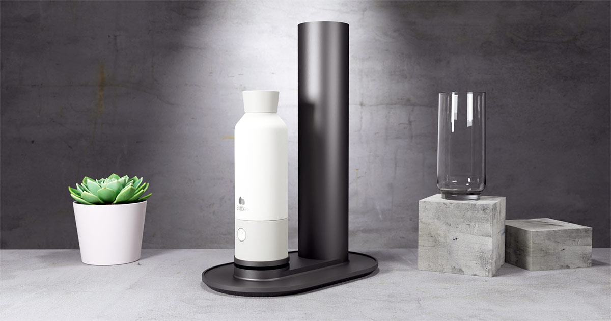 Bottle+ reusable water bottle.