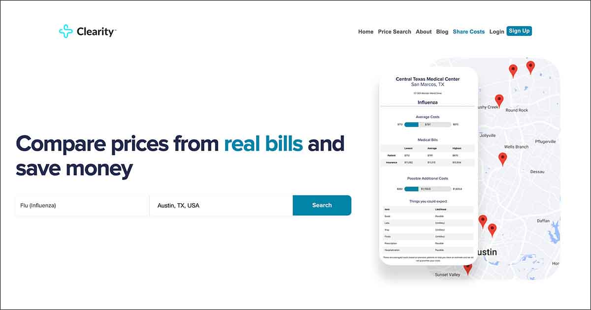 Clearity Health website.