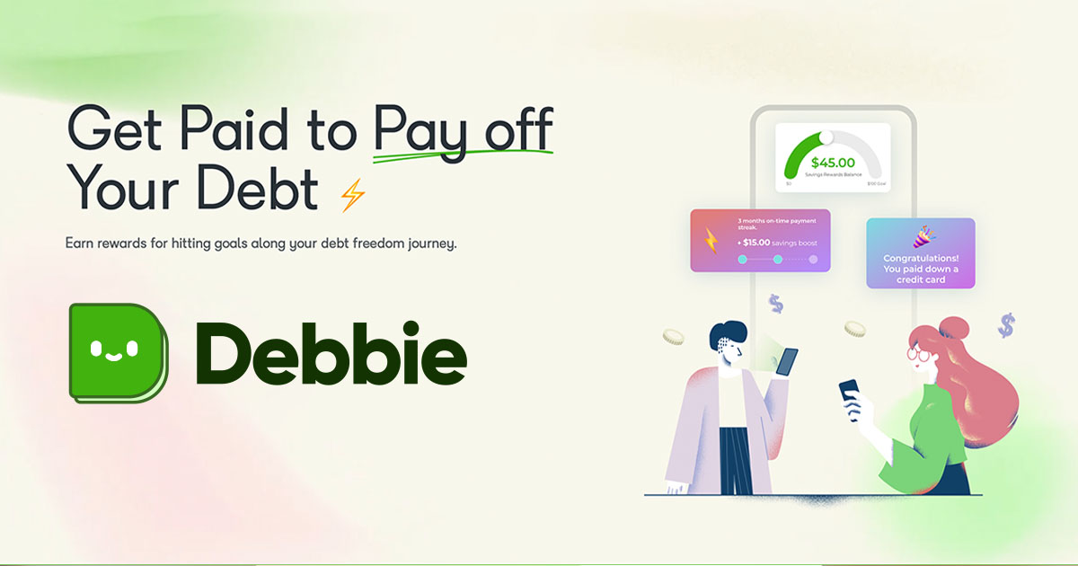Screenshot of Debbie website.