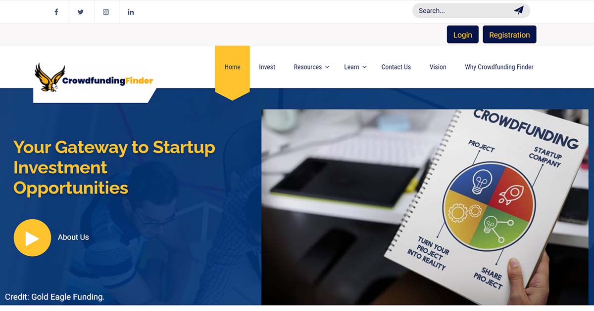 Gold Eagle Funding website.