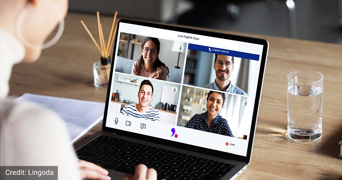 Lingoda online platform.