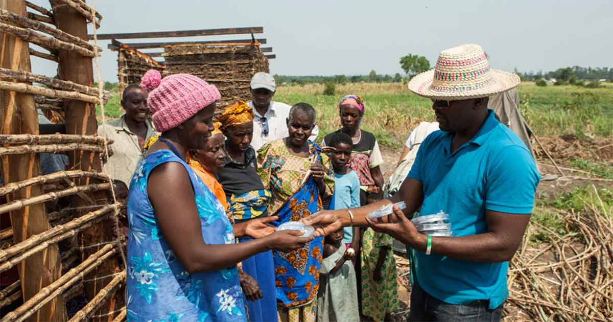 MPOWERDs Luci Light being given out in Africa.