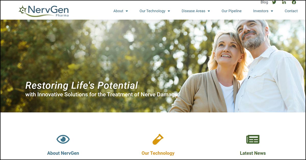 Nervgen Pharma website
